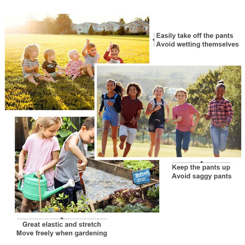 WERFORU No Buckle Stretch Belt for Child Boys Girls Buckle Free Kids Belt Buckleless for Pants Jeans, Black,Waist Size Below 24 Inches - Image 2